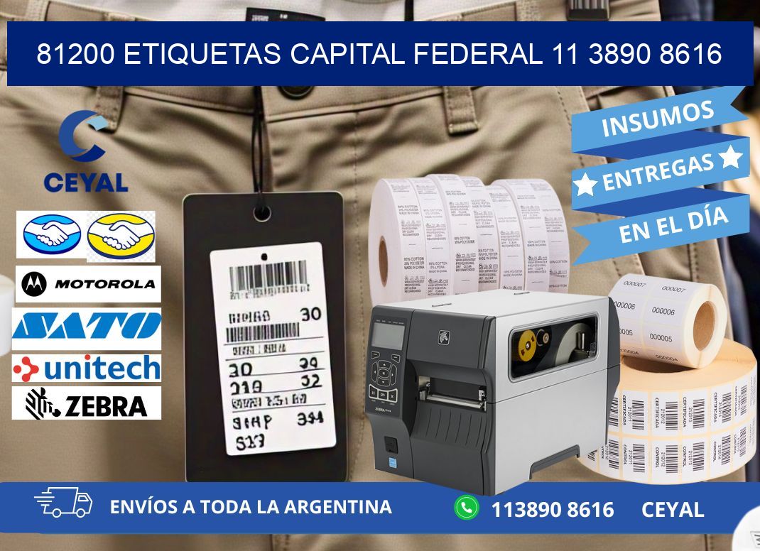 81200 ETIQUETAS CAPITAL FEDERAL 11 3890 8616