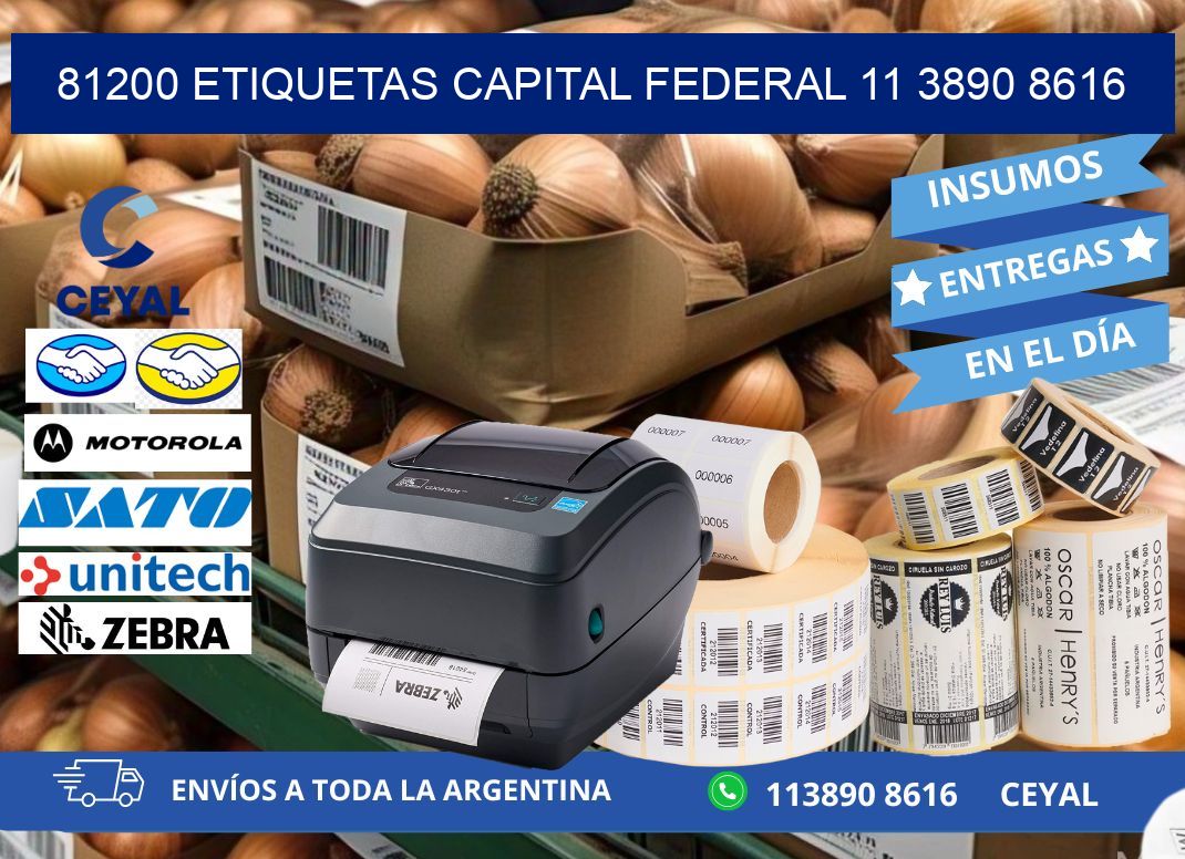 81200 ETIQUETAS CAPITAL FEDERAL 11 3890 8616
