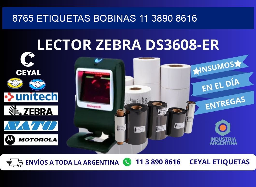 8765 ETIQUETAS BOBINAS 11 3890 8616