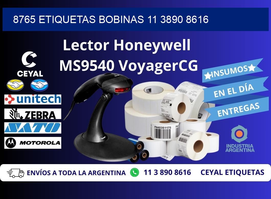 8765 ETIQUETAS BOBINAS 11 3890 8616