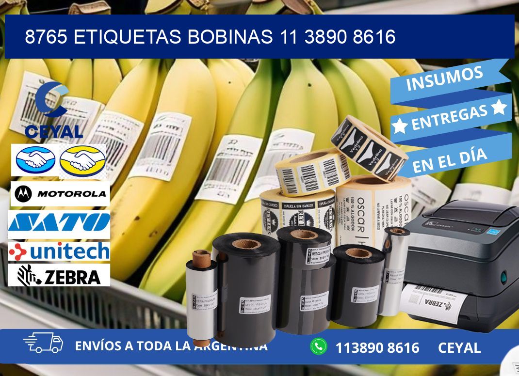8765 ETIQUETAS BOBINAS 11 3890 8616