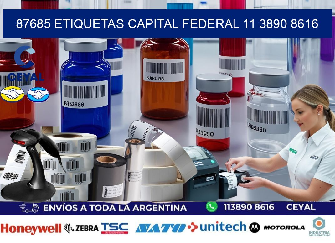 87685 ETIQUETAS CAPITAL FEDERAL 11 3890 8616