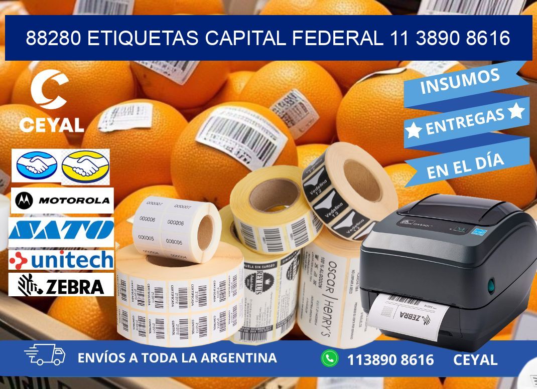 88280 ETIQUETAS CAPITAL FEDERAL 11 3890 8616