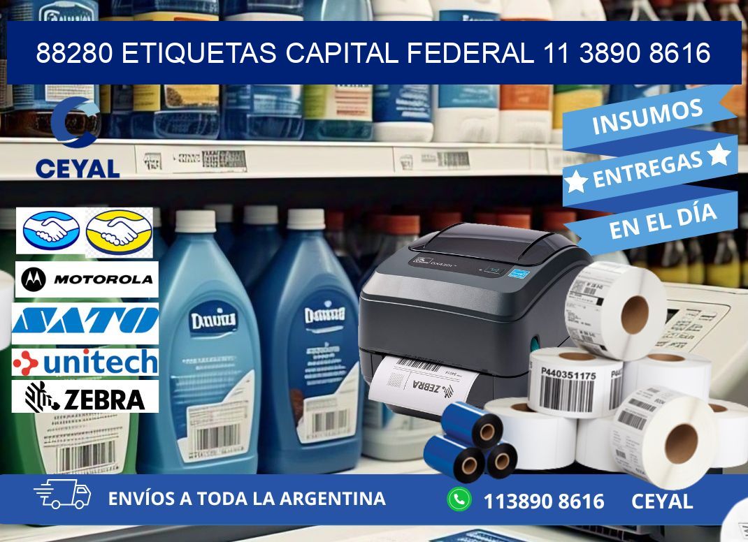 88280 ETIQUETAS CAPITAL FEDERAL 11 3890 8616