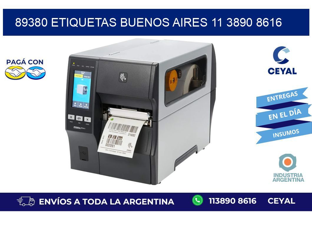 89380 ETIQUETAS BUENOS AIRES 11 3890 8616