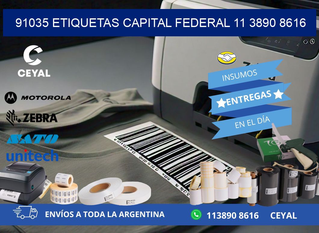 91035 ETIQUETAS CAPITAL FEDERAL 11 3890 8616