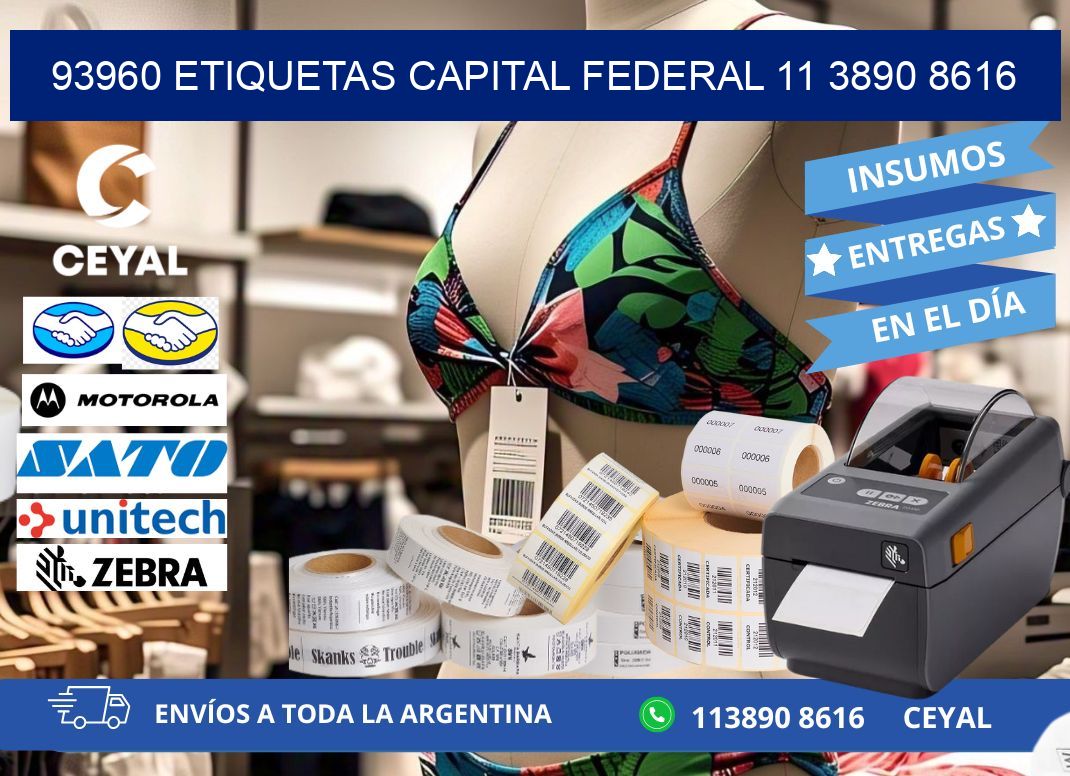 93960 ETIQUETAS CAPITAL FEDERAL 11 3890 8616