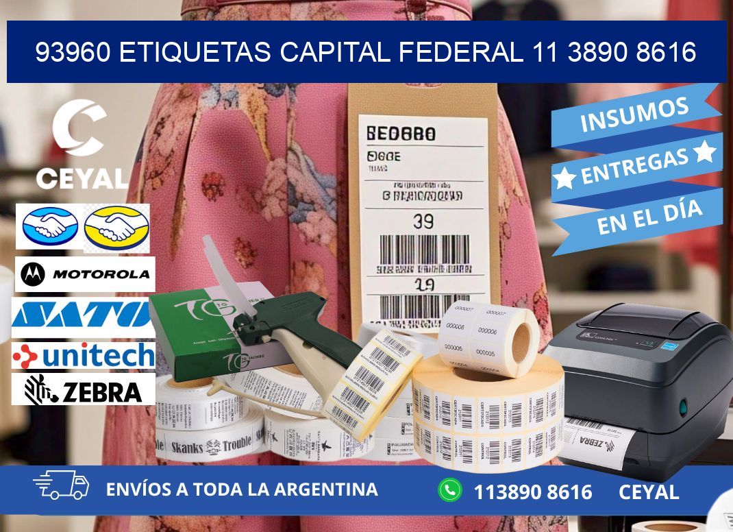 93960 ETIQUETAS CAPITAL FEDERAL 11 3890 8616