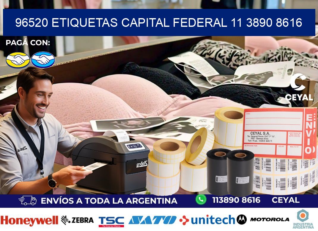 96520 ETIQUETAS CAPITAL FEDERAL 11 3890 8616