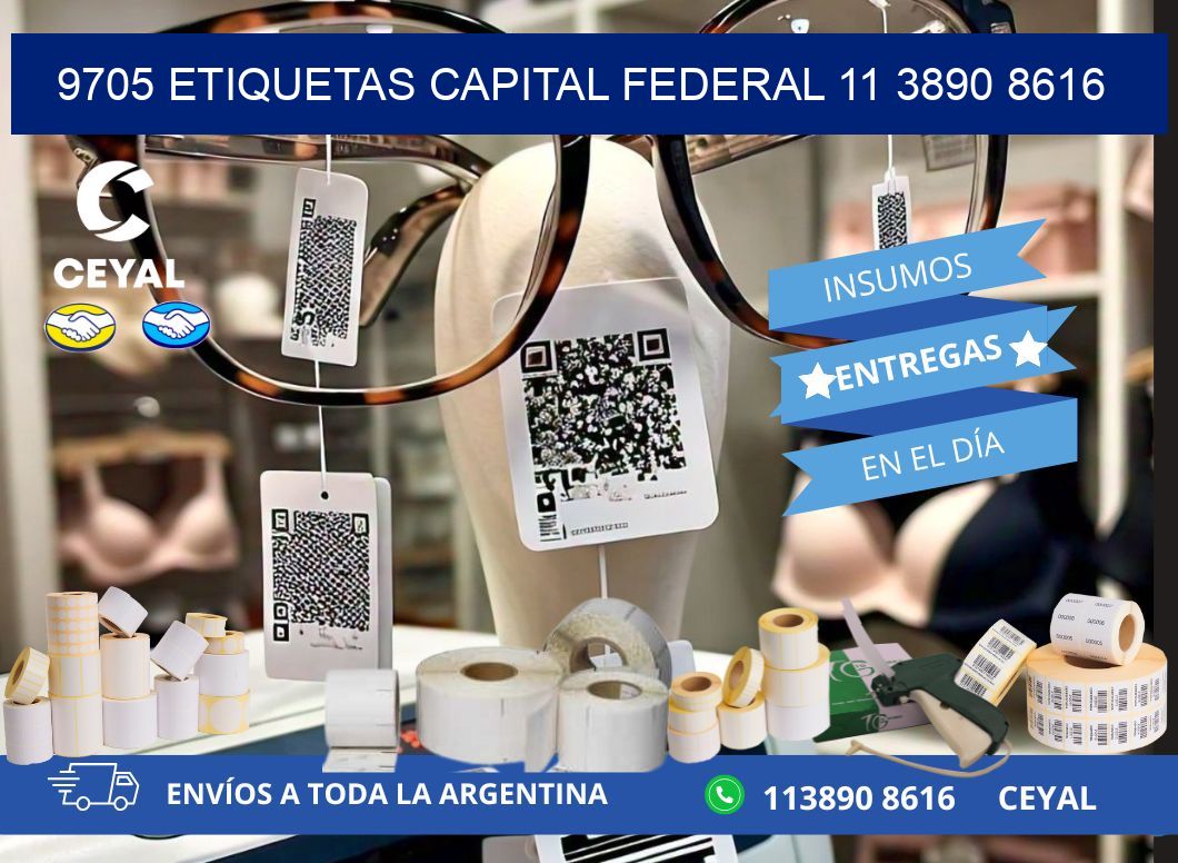 9705 ETIQUETAS CAPITAL FEDERAL 11 3890 8616
