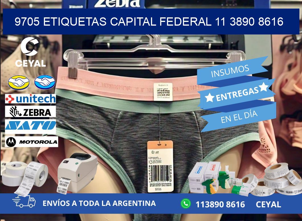 9705 ETIQUETAS CAPITAL FEDERAL 11 3890 8616