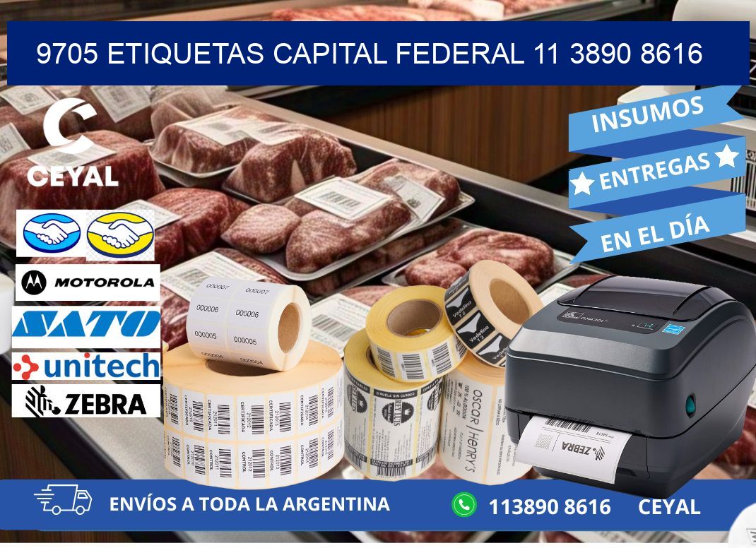 9705 ETIQUETAS CAPITAL FEDERAL 11 3890 8616