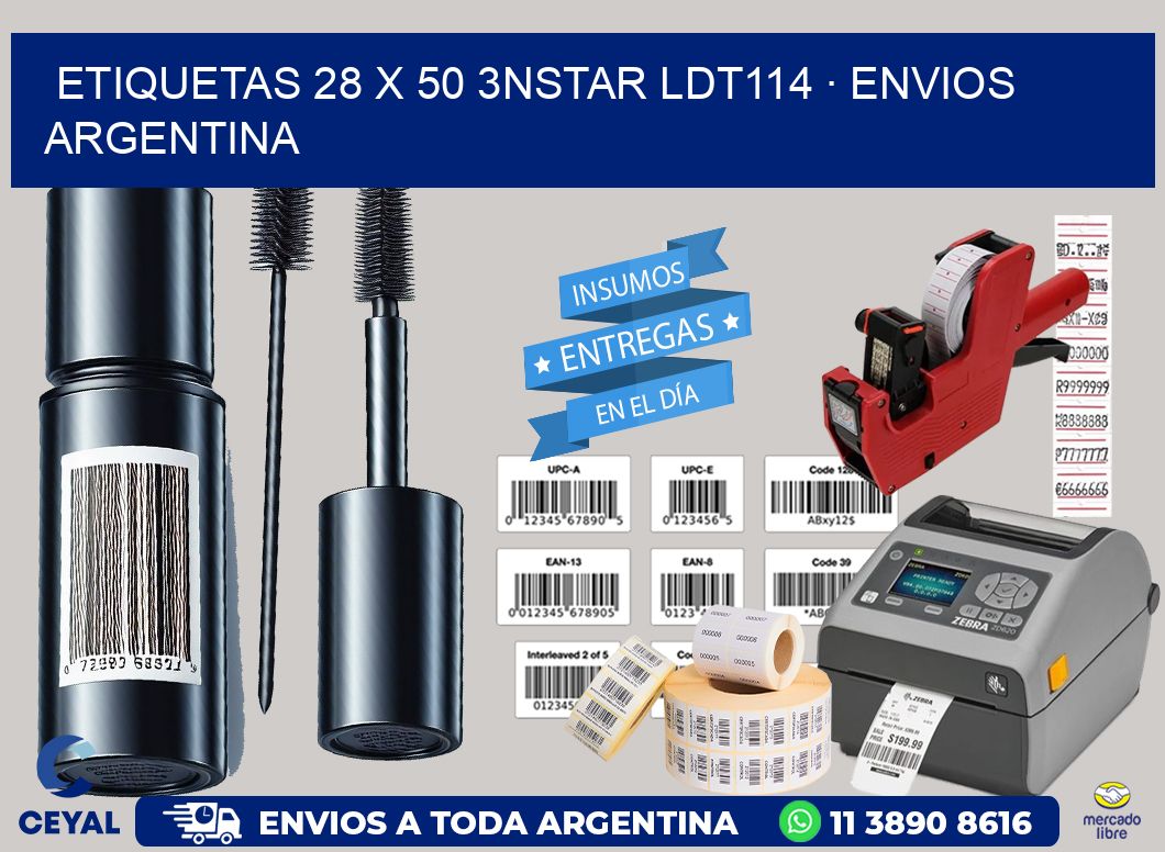 ETIQUETAS 28 x 50 3NSTAR LDT114 · ENVIOS ARGENTINA