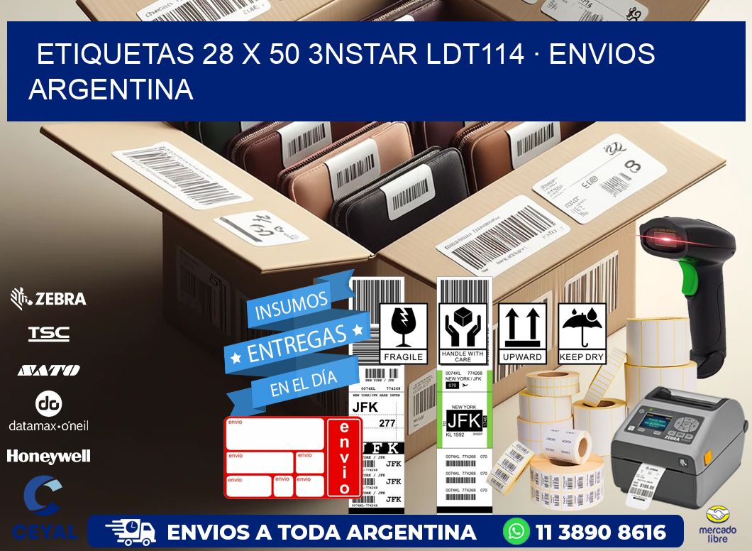 ETIQUETAS 28 x 50 3NSTAR LDT114 · ENVIOS ARGENTINA