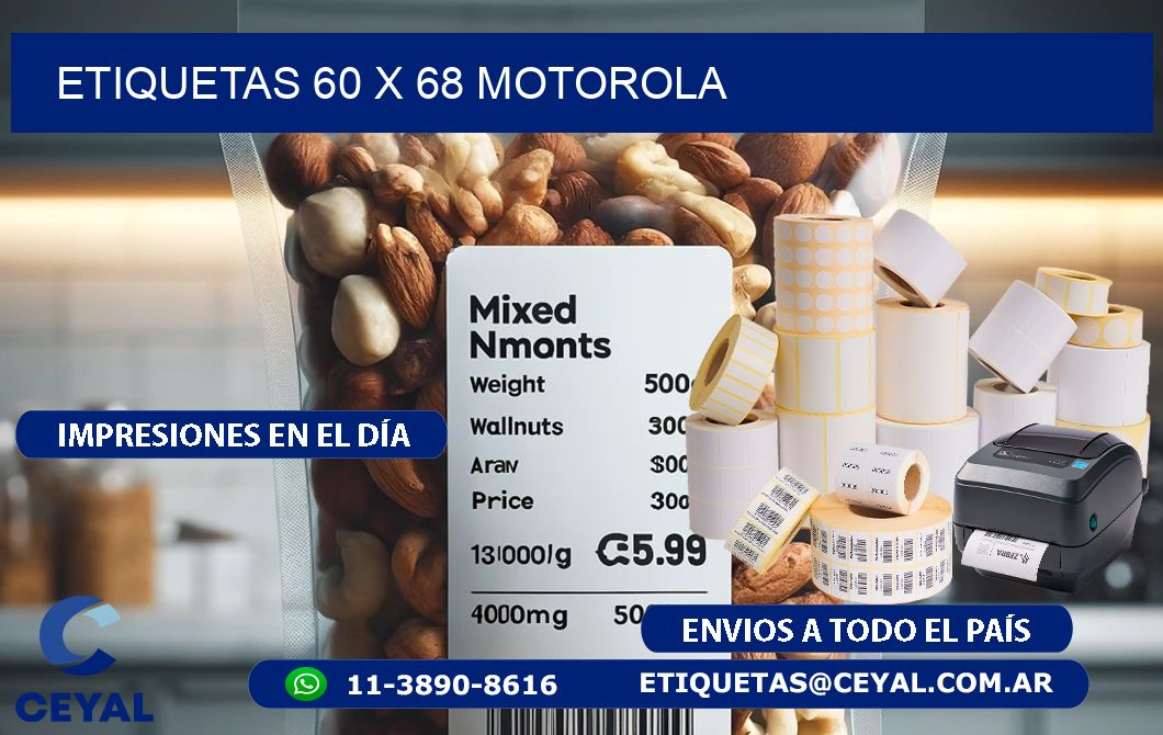 ETIQUETAS 60 x 68 MOTOROLA