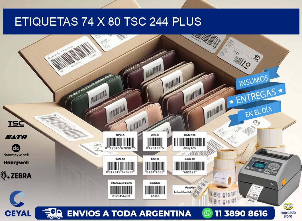 ETIQUETAS 74 x 80 TSC 244 PLUS