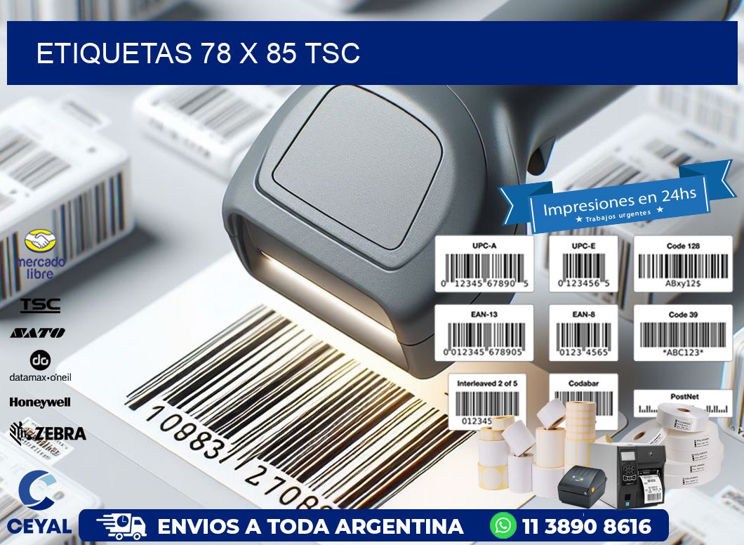 ETIQUETAS 78 x 85 TSC