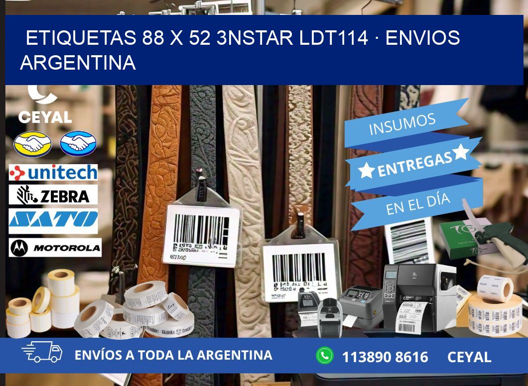 ETIQUETAS 88 x 52 3NSTAR LDT114 · ENVIOS ARGENTINA
