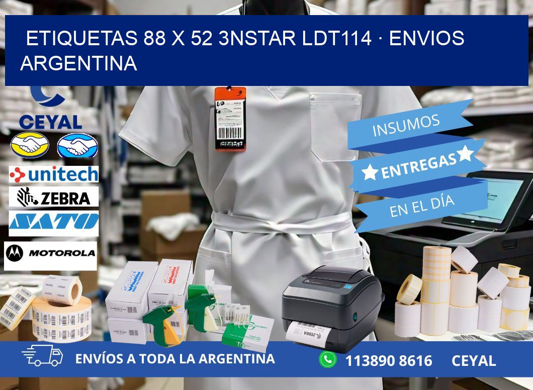 ETIQUETAS 88 x 52 3NSTAR LDT114 · ENVIOS ARGENTINA