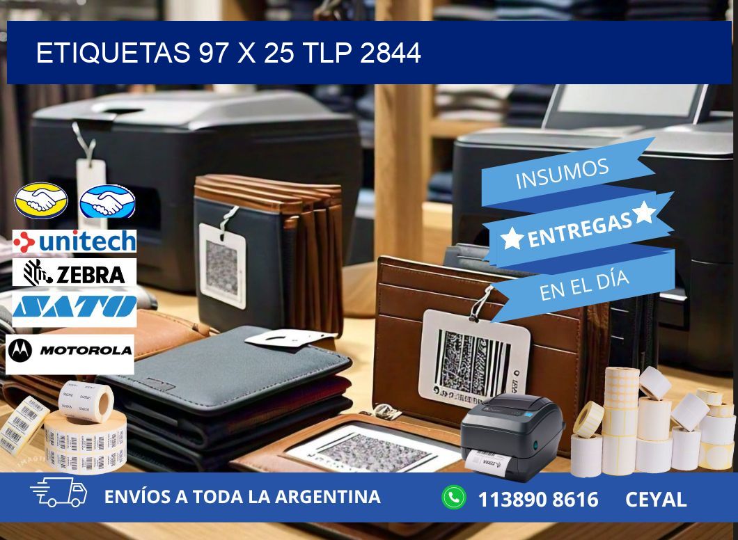 ETIQUETAS 97 x 25 TLP 2844