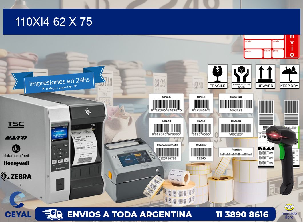110Xi4 62 x 75