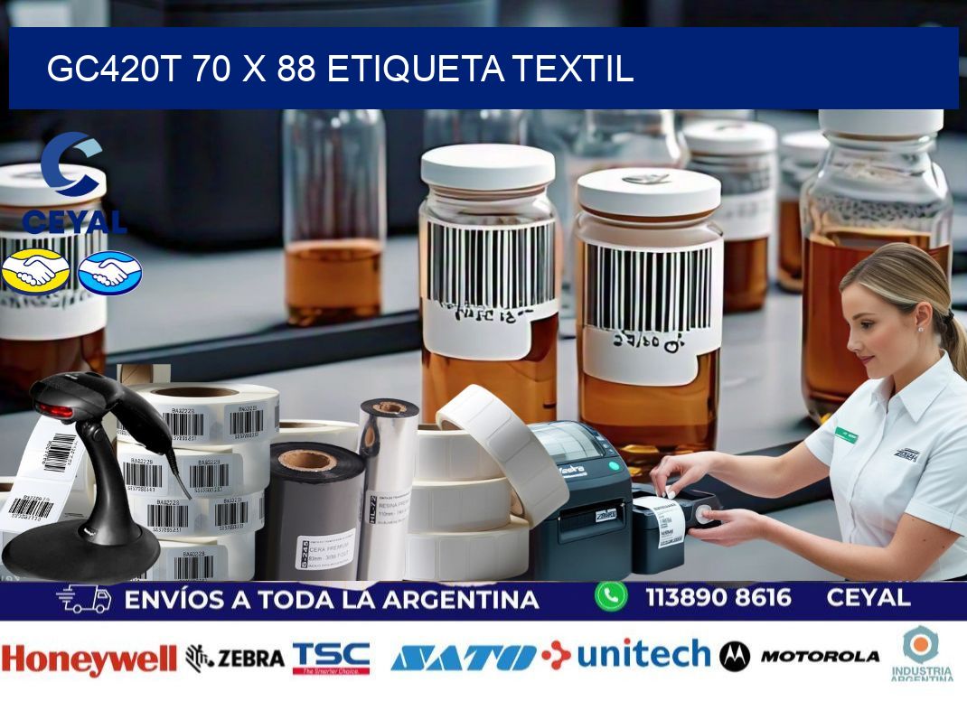 GC420T 70 x 88 ETIQUETA TEXTIL