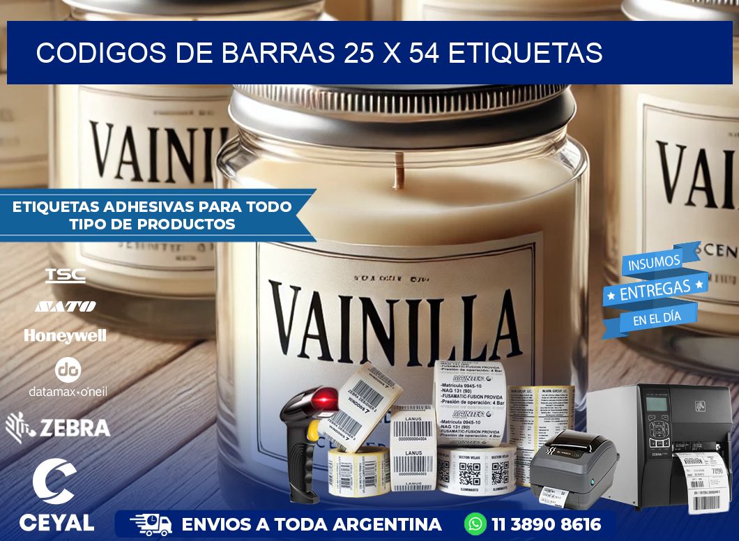 codigos de barras 25 x 54 etiquetas