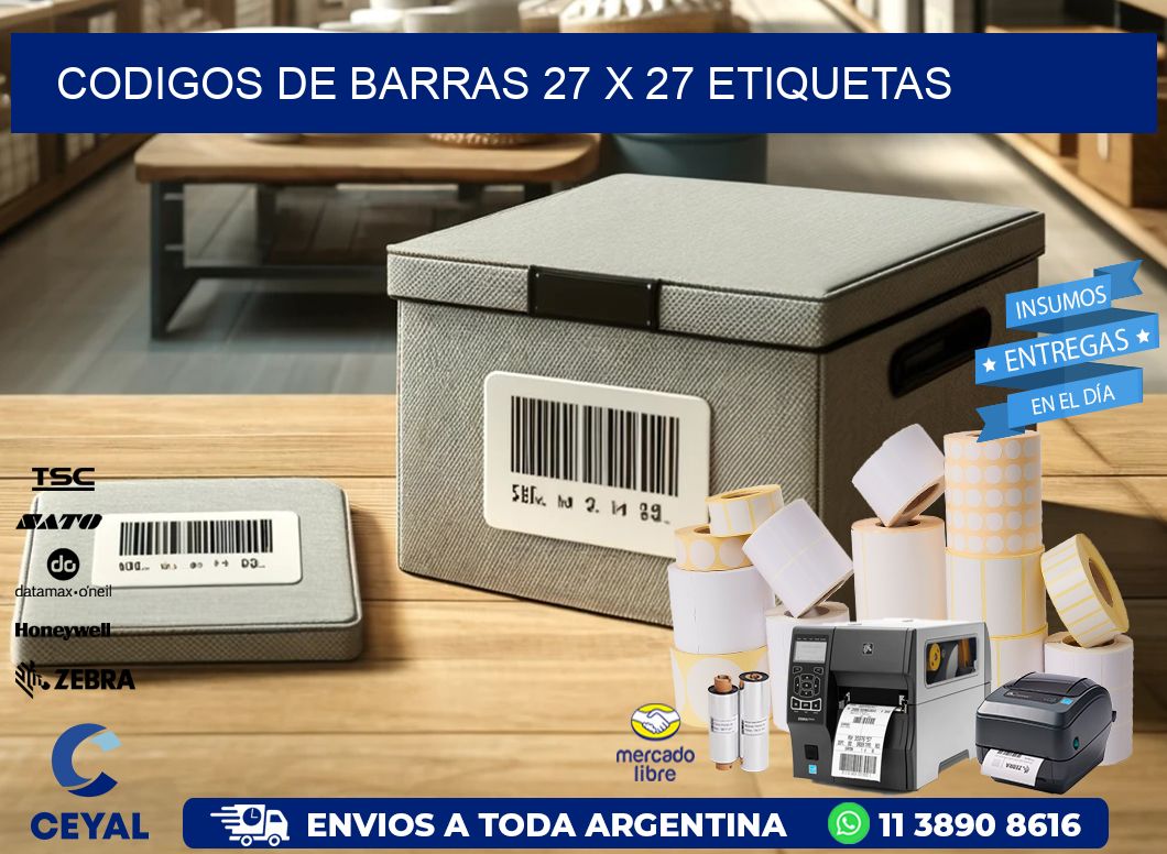 codigos de barras 27 x 27 etiquetas