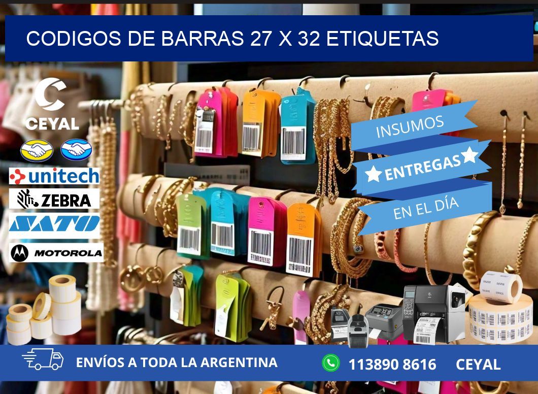 codigos de barras 27 x 32 etiquetas