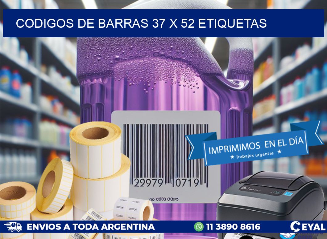 codigos de barras 37 x 52 etiquetas