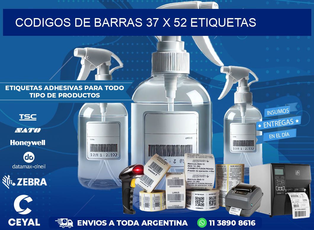 codigos de barras 37 x 52 etiquetas