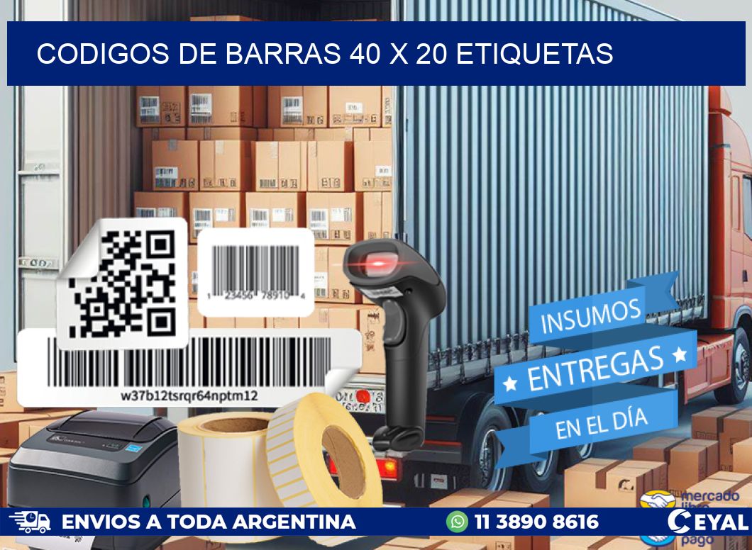 codigos de barras 40 x 20 etiquetas
