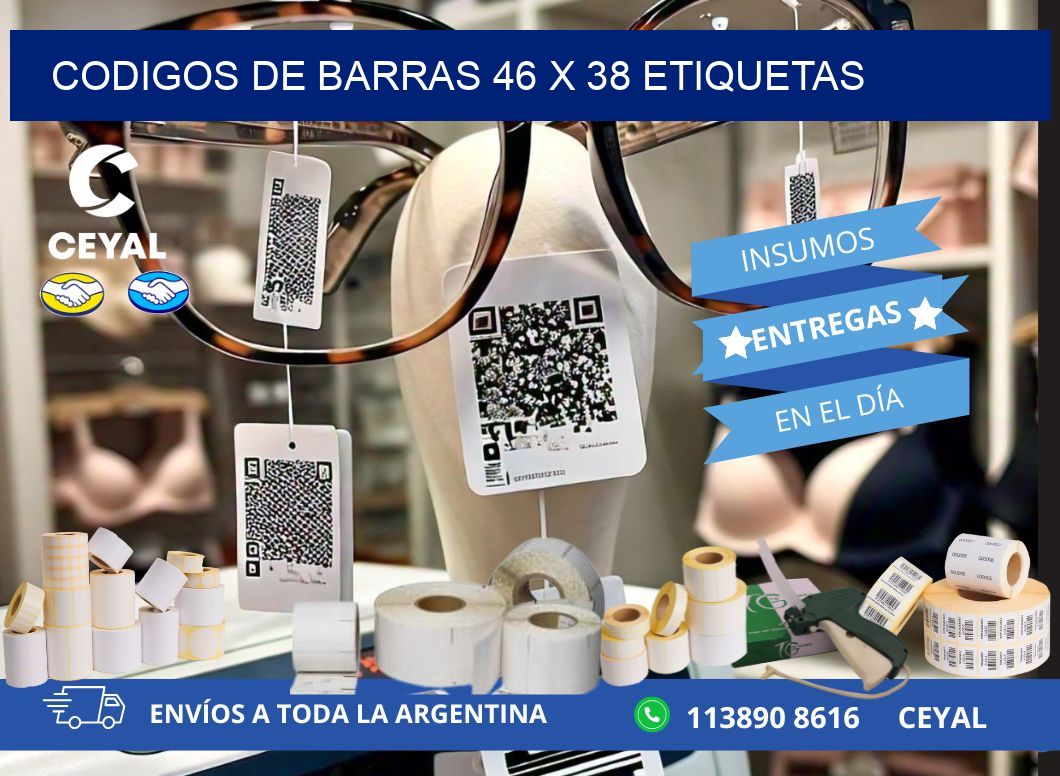 codigos de barras 46 x 38 etiquetas