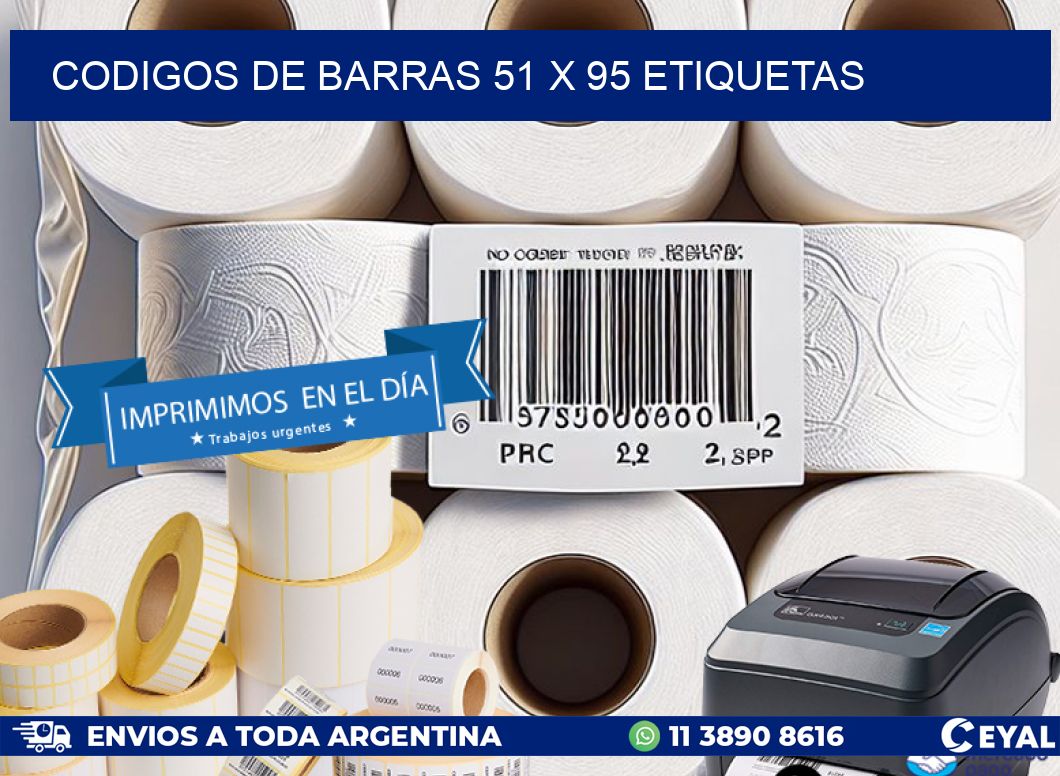 codigos de barras 51 x 95 etiquetas