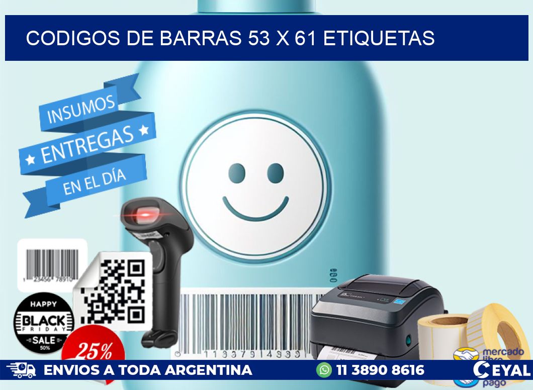 codigos de barras 53 x 61 etiquetas