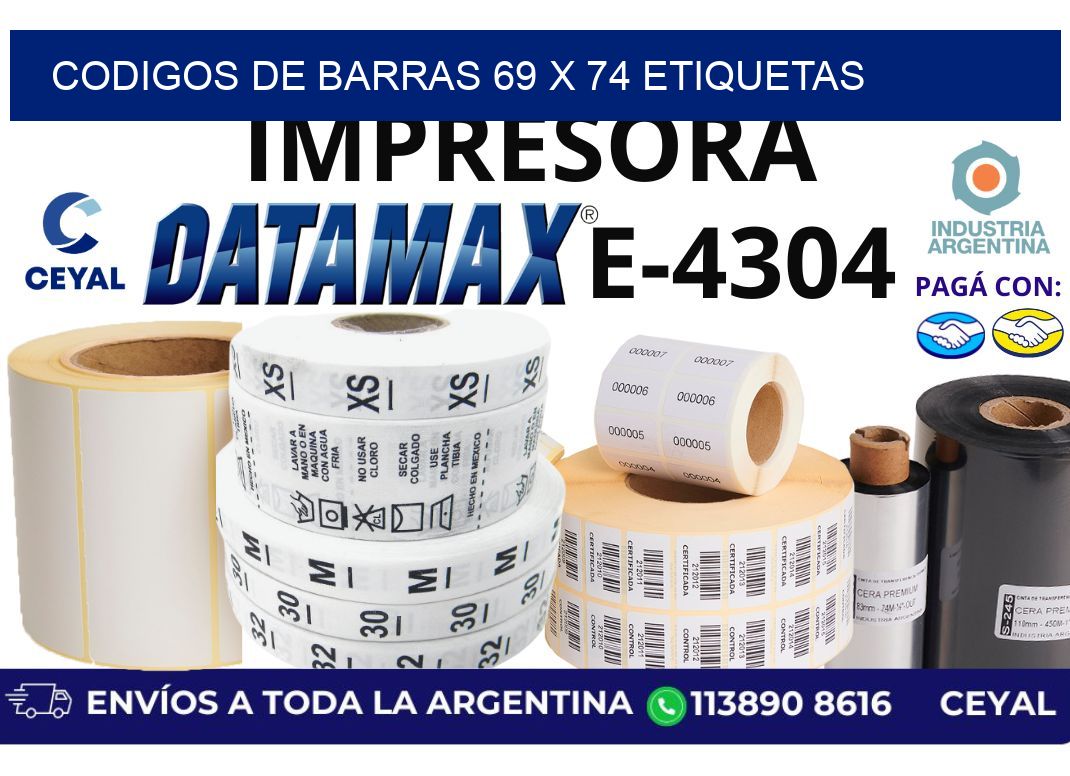 codigos de barras 69 x 74 etiquetas