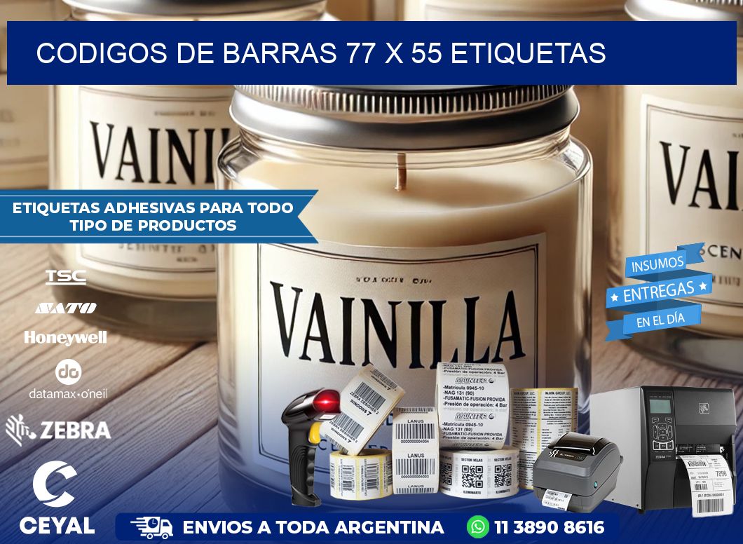 codigos de barras 77 x 55 etiquetas
