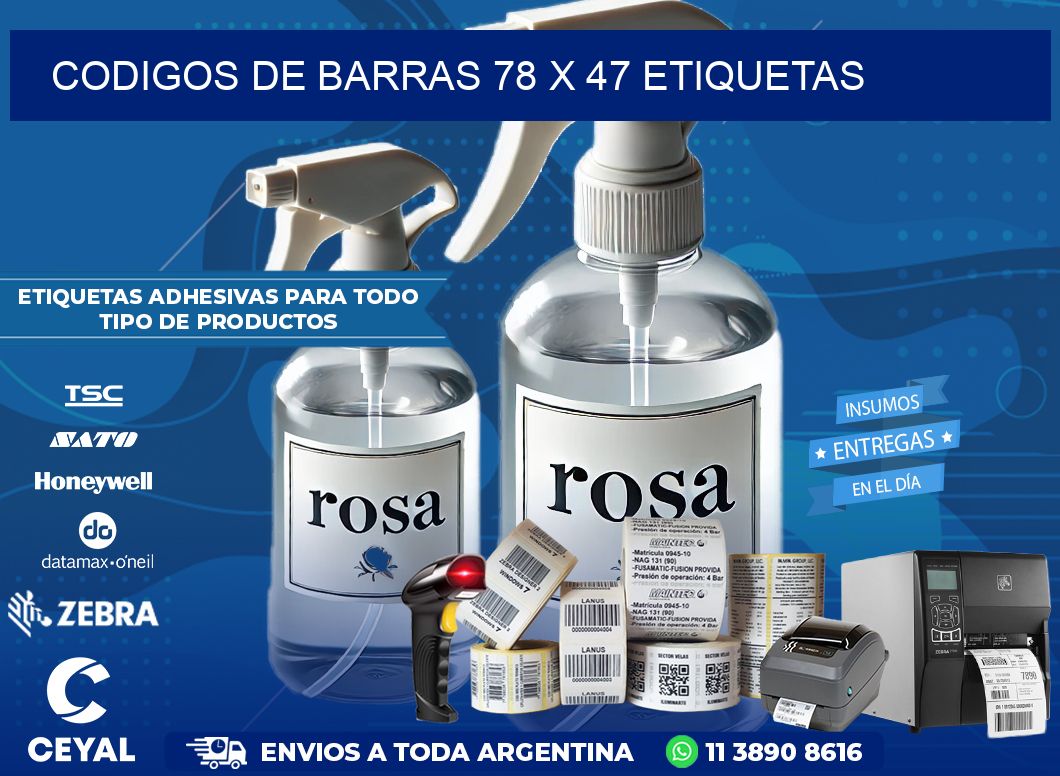 codigos de barras 78 x 47 etiquetas