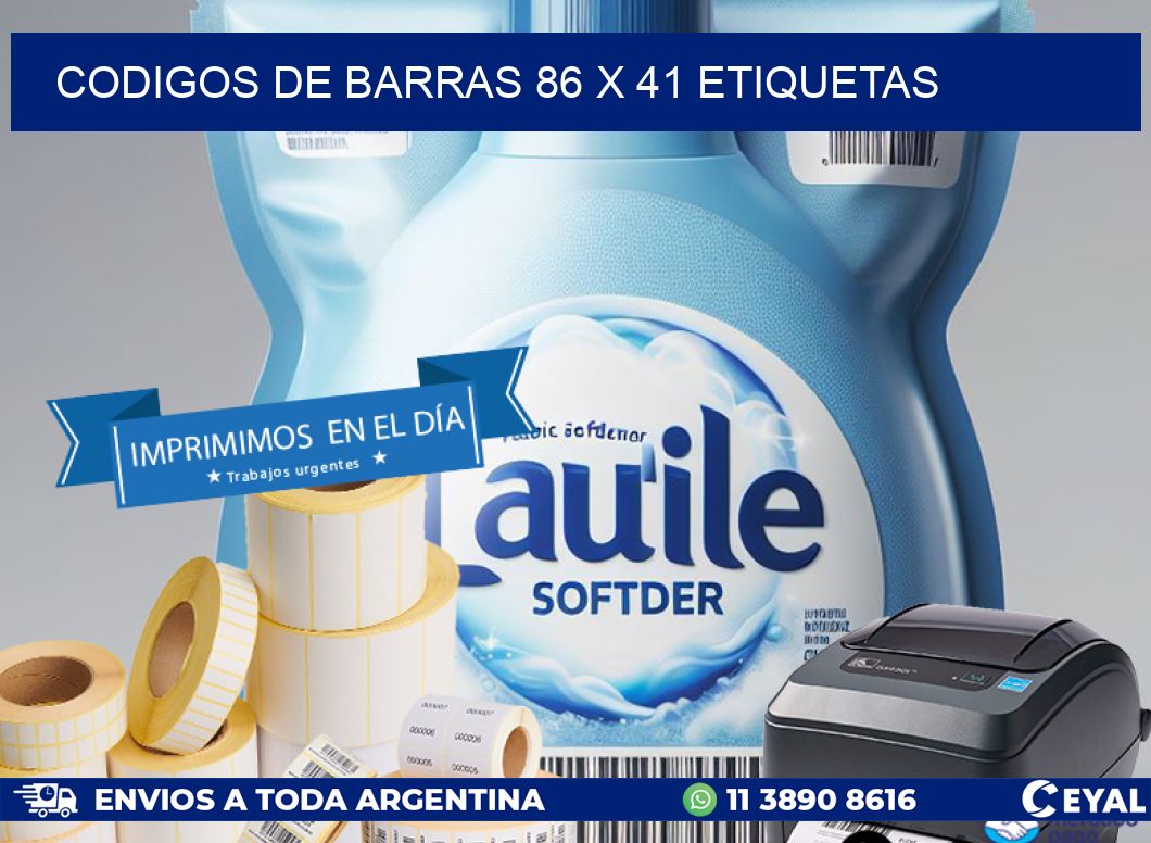 codigos de barras 86 x 41 etiquetas