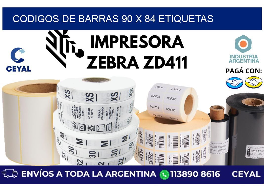 codigos de barras 90 x 84 etiquetas