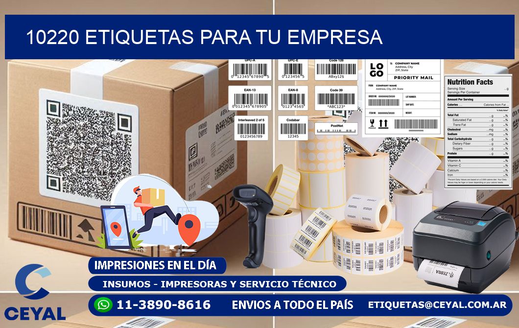 10220 etiquetas para tu empresa