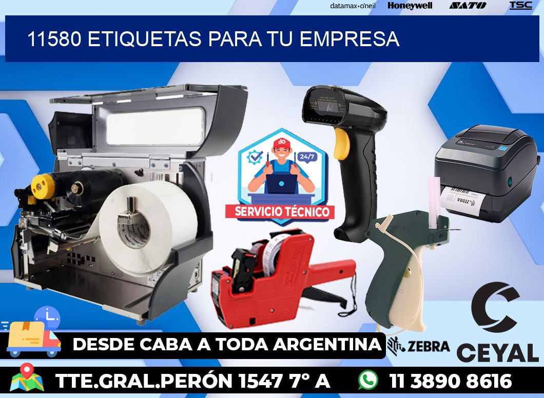 11580 etiquetas para tu empresa