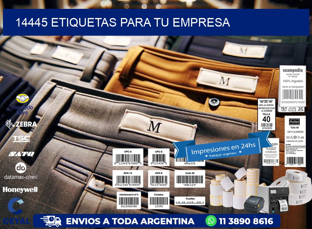 14445 etiquetas para tu empresa