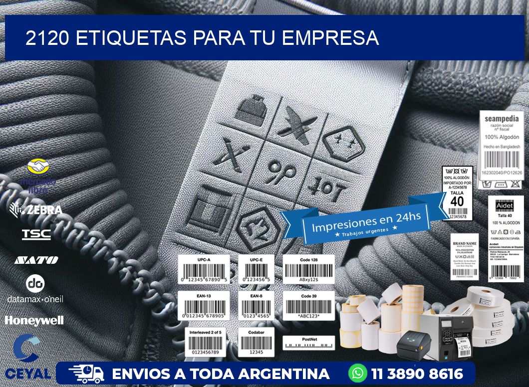 2120 etiquetas para tu empresa