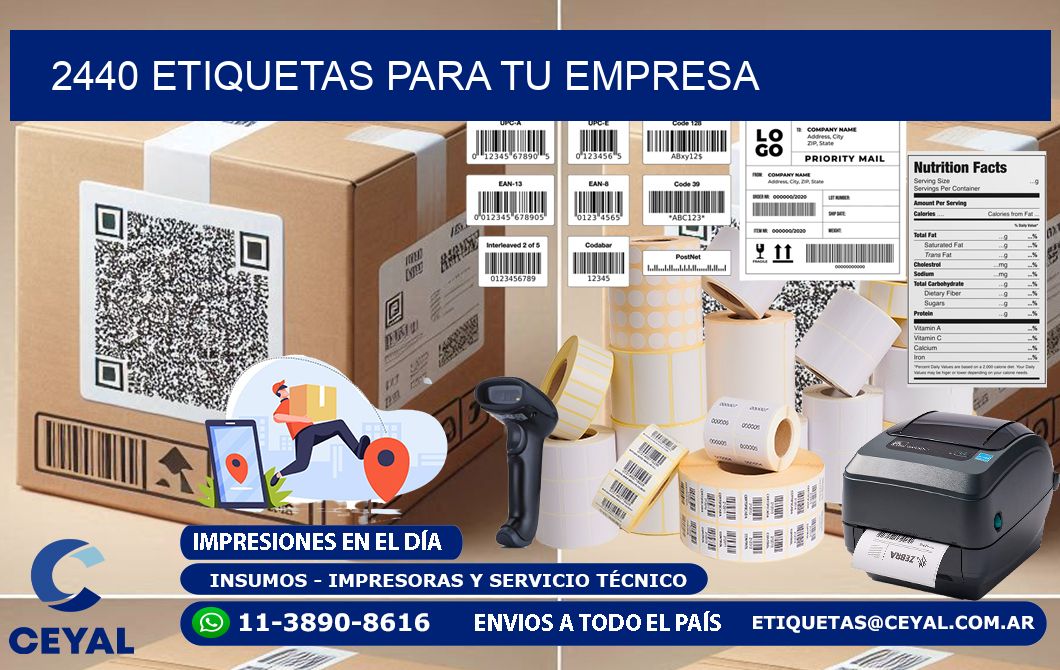 2440 etiquetas para tu empresa