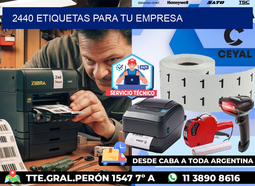 2440 etiquetas para tu empresa
