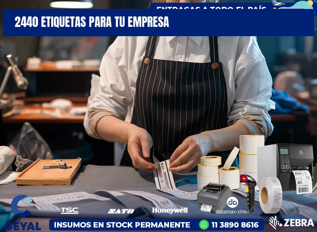 2440 etiquetas para tu empresa