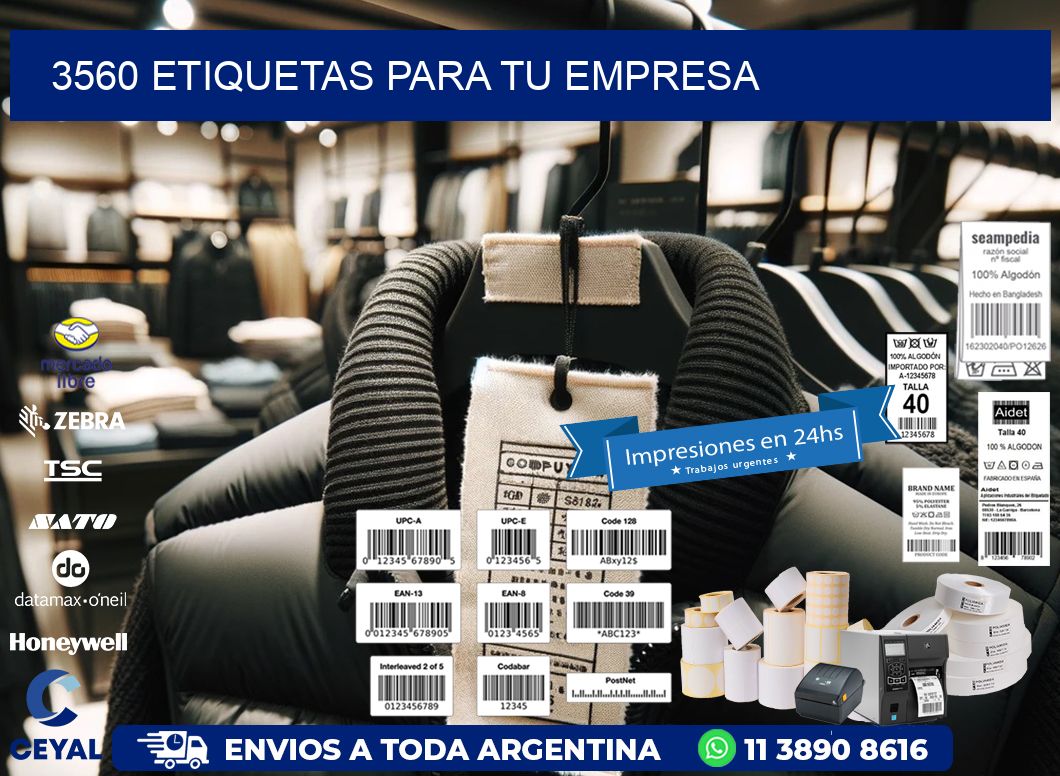 3560 etiquetas para tu empresa