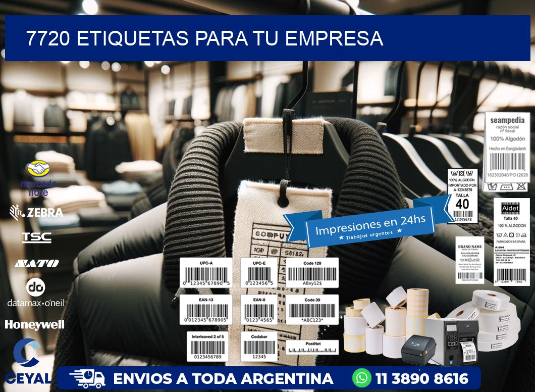 7720 etiquetas para tu empresa