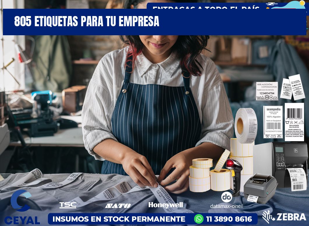 805 etiquetas para tu empresa